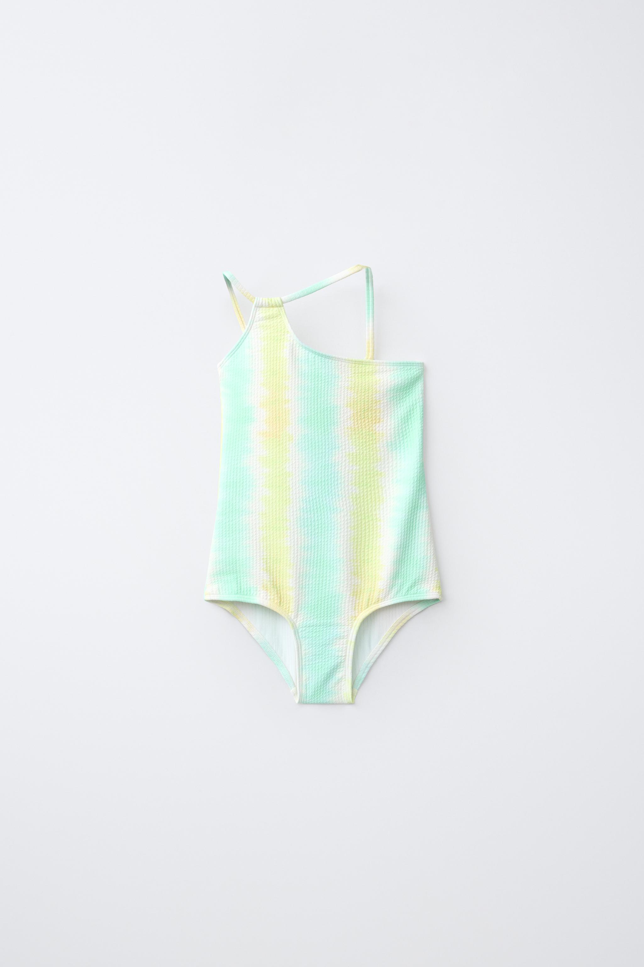 6-14/ YEARS TIE DYE STRIPED SWIMSUIT